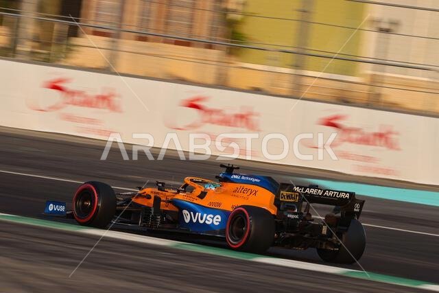 Daniel Ricciardo (AUS) McLaren MCL35M. 03.12.2021 Formula 1 World Championship, Rd 21, Saudi Arabian Grand Prix, Jeddah, Saudi Arabia, Practice Day.  Photo credit should read: XPB/Press Association Images.