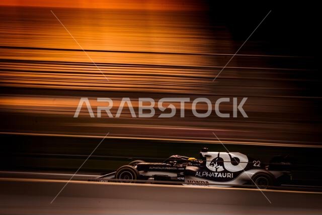 Yuki Tsunoda (JPN) AlphaTauri AT02. Saudi Arabian Grand Prix, Saturday 4th December 2021. Jeddah, Saudi Arabia. Credit: James Moy/Alamy Live News