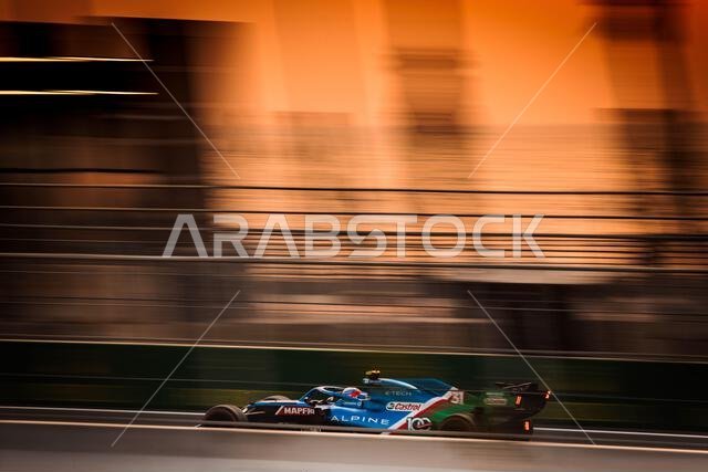 Esteban Ocon (FRA) Alpine F1 Team A521. Saudi Arabian Grand Prix, Saturday 4th December 2021. Jeddah, Saudi Arabia. Credit: James Moy/Alamy Live News