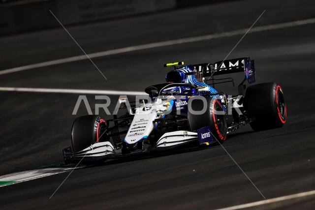 Nicholas Latifi (CDN) Williams Racing FW43B. Saudi Arabian Grand Prix, Saturday 4th December 2021. Jeddah, Saudi Arabia. Credit: James Moy/Alamy Live News