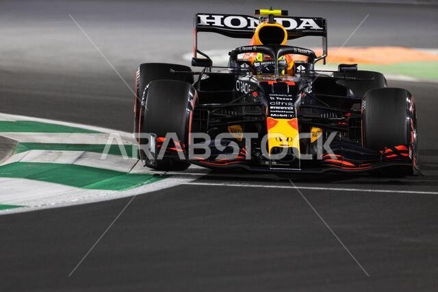 Sergio Perez (MEX) Red Bull Racing RB16B. Saudi Arabian Grand Prix, Saturday 4th December 2021. Jeddah, Saudi Arabia. Credit: James Moy/Alamy Live News