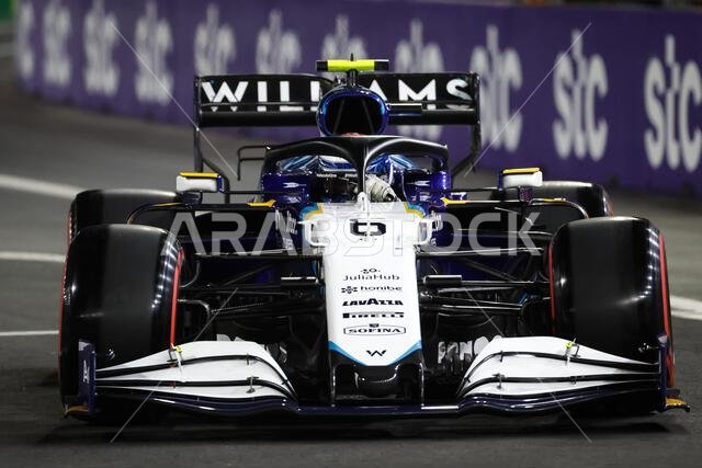 Nicholas Latifi (CDN) Williams Racing FW43B. Saudi Arabian Grand Prix, Saturday 4th December 2021. Jeddah, Saudi Arabia. Credit: James Moy/Alamy Live News Nicholas Latifi (CDN) Williams Racing FW43B. Saudi Arabian Grand Prix, Saturday 4th December 2021. Jeddah, Saudi Arabia. Credit: James Moy/Alamy Live News