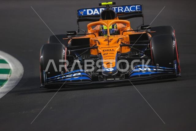 Lando Norris (GBR) McLaren MCL35M. 04.12.2021. Formula 1 World Championship, Rd 21, Saudi Arabian Grand Prix, Jeddah, Saudi Arabia, Qualifying Day.  Photo credit should read: XPB/Press Association Images.