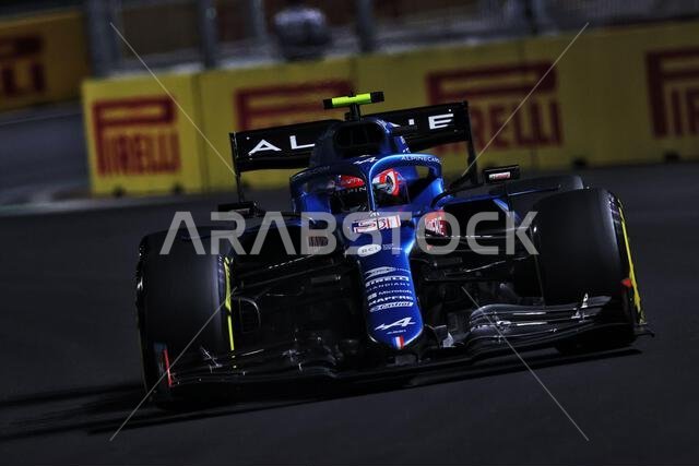 Esteban Ocon (FRA) Alpine F1 Team A521. Saudi Arabian Grand Prix, Saturday 4th December 2021. Jeddah, Saudi Arabia. Credit: James Moy/Alamy Live News