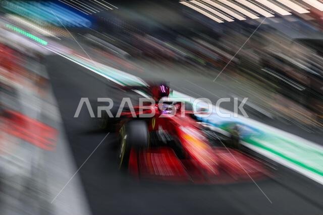 Charles Leclerc (MON) Ferrari SF-21 leaves the pits. 04.12.2021. Formula 1 World Championship, Rd 21, Saudi Arabian Grand Prix, Jeddah, Saudi Arabia, Qualifying Day.  Photo credit should read: XPB/Press Association Images.