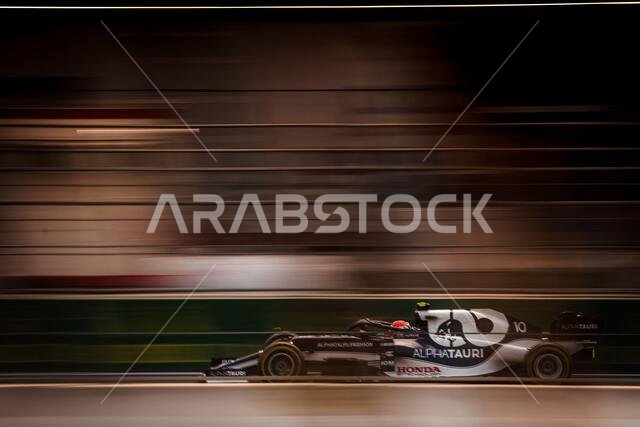 Pierre Gasly (FRA) AlphaTauri AT02. Saudi Arabian Grand Prix, Saturday 4th December 2021. Jeddah, Saudi Arabia. Credit: James Moy/Alamy Live News