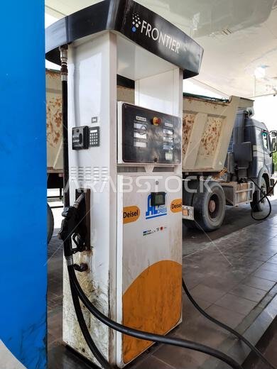 H, SAUDI ARABIA - Sep 15, 2021: A picture of a beautiful patrol pump machine.