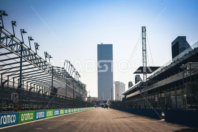 Jeddah, Saudi Arabia. 02nd Dec, 2021. Circuit atmosphere - start/finish straight. Saudi Arabian Grand Prix, Thursday 2nd December 2021. Jeddah, Saudi Arabia. Credit: James Moy/Alamy Live News Jeddah, Saudi Arabia. 02nd Dec, 2021. Circuit atmosphere - start/finish straight. Saudi Arabian Grand Prix, Thursday 2nd December 2021. Jeddah, Saudi Arabia. Credit: James Moy/Alamy Live News