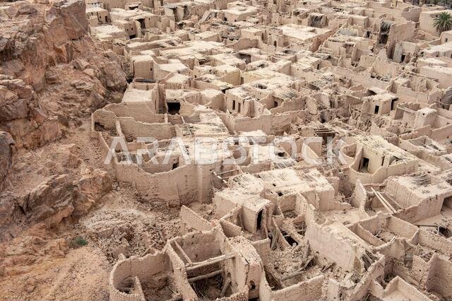 The ancient ruins of AlUla city in the Medina region of Saudi Arabia