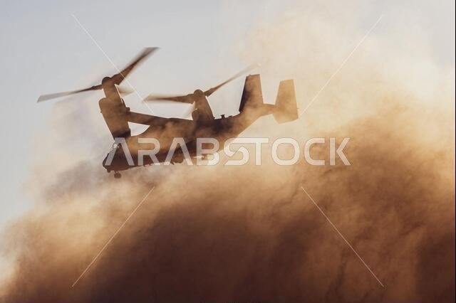 210620-M-JU875-1002 TABUK, Saudi Arabia (June 20, 2021) - An MV-22B Osprey tiltrotor aircraft, attached to the 24th Marine Expeditionary Unit (MEU), takes off to conduct parachute operations during a theater amphibious combat rehearsal (TACR) in Tabuk, Kingdom of Saudi Arabia, June 20. TACR integrates U.S. Navy and Marine Corps assets to exercise a range of critical combat-related capabilities, both afloat and ashore. 24th MEU is deployed to the U.S. 5th Fleet area of operations in support of na 210620-M-JU875-1002 TABUK, Saudi Arabia (June 20, 2021) - An MV-22B Osprey tiltrotor aircraft, attached to the 24th Marine Expeditionary Unit (MEU), takes off to conduct parachute operations during a theater amphibious combat rehearsal (TACR) in Tabuk, Kingdom of Saudi Arabia, June 20. TACR integrates U.S. Navy and Marine Corps assets to exercise a range of critical combat-related capabilities, both afloat and ashore. 24th MEU is deployed to the U.S. 5th Fleet area of operations in support of na