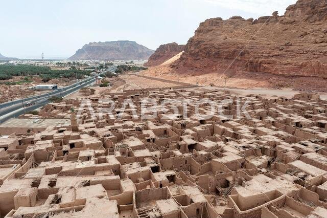 The ancient ruins of AlUla city in the Medina region of Saudi Arabia