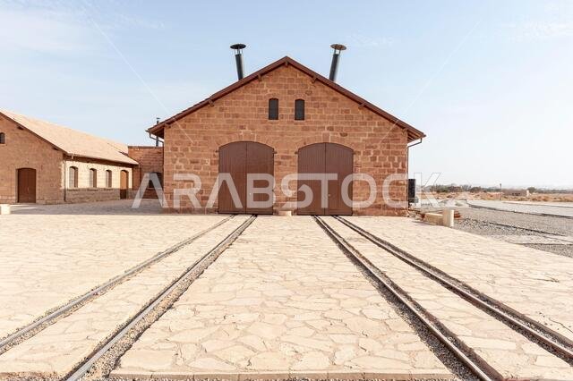 Hejaz railway museum near Medina in Saudi Arabia