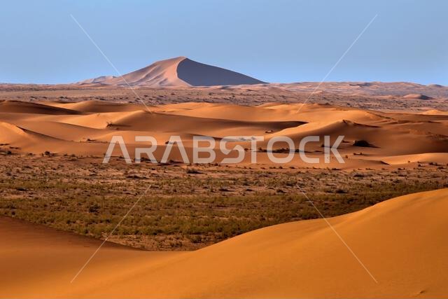 كثبان رملية في الصحراء، المملكة العربية السعودية