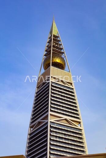 Riyadh, Saudi Arabia - July 14 2021,  Tower - Al Faisaliyah Center Tower - landmark