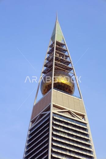Riyadh, Saudi Arabia - July 14 2021,  Tower - Al Faisaliyah Center Tower - landmark