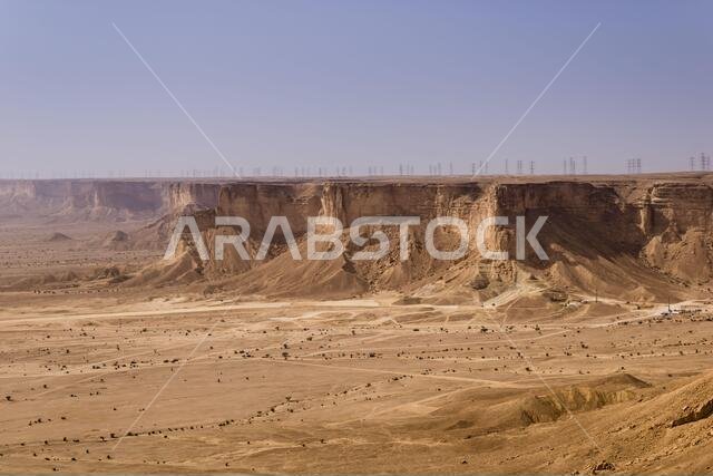 جرف جبل طويق في ضرما بالقرب من الرياض، المملكة العربية السعودية