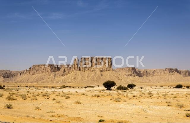 Sandstone formations of Jabal Tuwaiq near Riyadh, Saudi Arabia