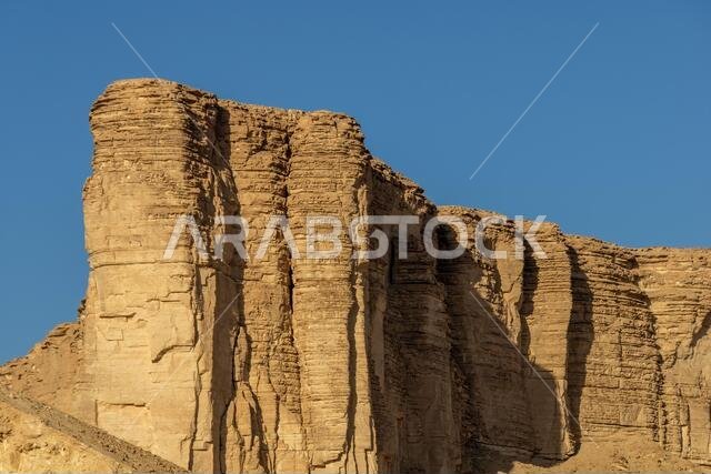 The Jabal Tuwaiq escarpment in Dhurma near Riyadh, Saudi Arabia