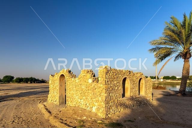 منظر صباحي في أكوا بارك الجبيل، المملكة العربية السعودية.