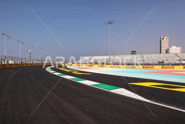 جدة، المملكة العربية السعودية. 2 ديسمبر 2021. أجواء الحلبة - تفاصيل المسار. 2 ديسمبر 2021. بطولة العالم للفورمولا 1، الجولة 21، جائزة السعودية الكبرى، جدة، المملكة العربية السعودية، يوم التحضير. حقوق الصورة: XPB/Press Association Images. المصدر: XPB Images Ltd/Alamy Live News