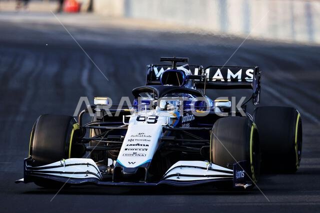 Jeddah, Saudi Arabia. 03rd Dec, 2021. George Russell (GBR) Williams Racing FW43B. Saudi Arabian Grand Prix, Friday 3rd December 2021. Jeddah, Saudi Arabia. Credit: James Moy/Alamy Live News