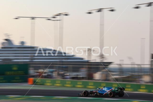 Esteban Ocon (FRA) Alpine F1 Team A521. 03.12.2021 Formula 1 World Championship, Rd 21, Saudi Arabian Grand Prix, Jeddah, Saudi Arabia, Practice Day.  Photo credit should read: XPB/Press Association Images.