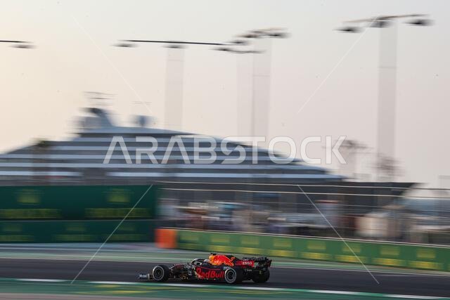 Max Verstappen (NLD) Red Bull Racing RB16B. 03.12.2021 Formula 1 World Championship, Rd 21, Saudi Arabian Grand Prix, Jeddah, Saudi Arabia, Practice Day.  Photo credit should read: XPB/Press Association Images.
