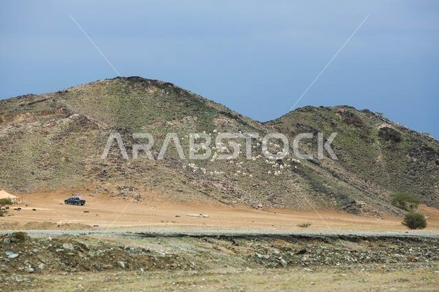 المناظر الطبيعية الصحراوية في المملكة العربية السعودية