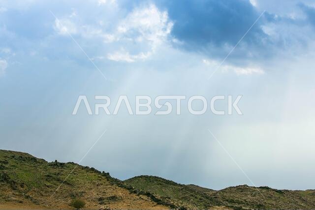 المناظر الطبيعية الصحراوية في المملكة العربية السعودية
