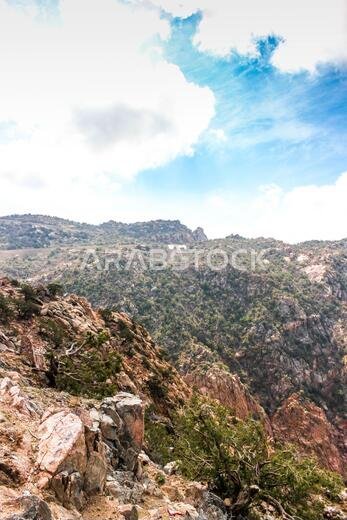 Al Hada Mountains landscapes near Taif, Western Saudi Arabia