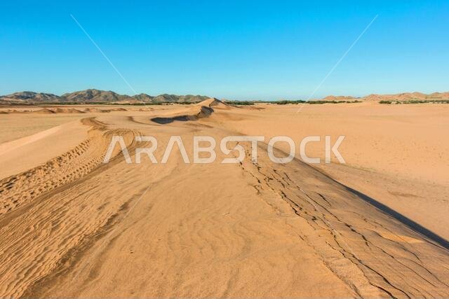 المناظر الطبيعية الصحراوية في المملكة العربية السعودية