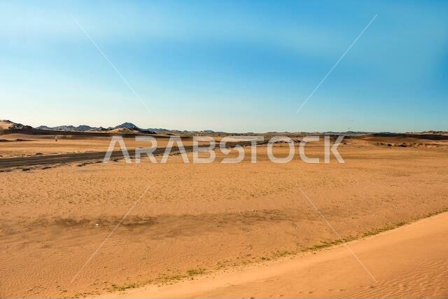 المناظر الطبيعية الصحراوية في المملكة العربية السعودية