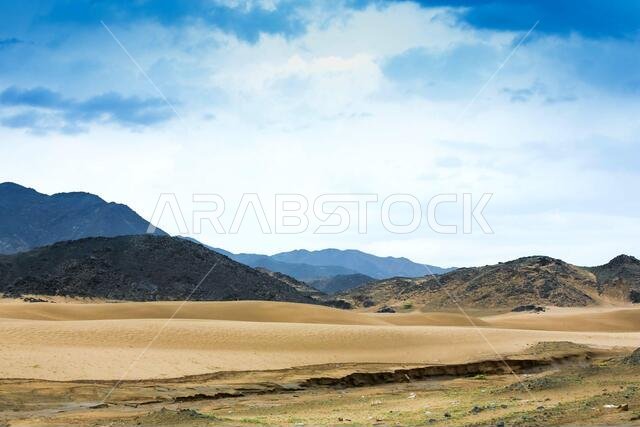 المناظر الطبيعية الصحراوية في المملكة العربية السعودية
