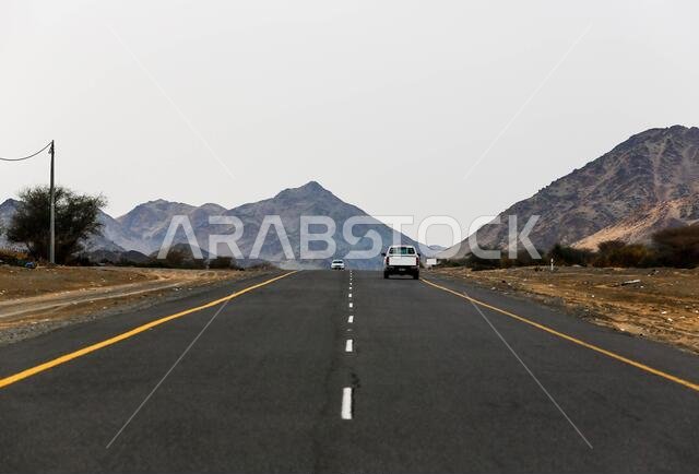 saudi arabian desert road