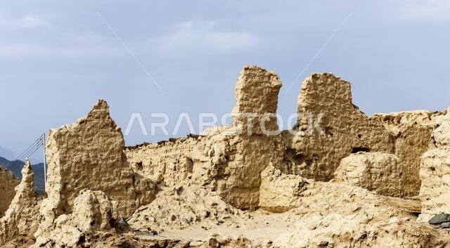 Old House in Yanbu Al Nakhl Historical Place, Saudi Arabia
