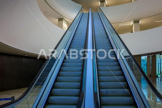 Inside of King Abdulaziz Center for World Culture (Ithra) City :Dammam, Country : Saudi Arabia. January 31 2020.