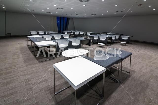 Inside of King Abdulaziz Center for World Culture (Ithra) City :Dammam, Country : Saudi Arabia. January 31 2020.