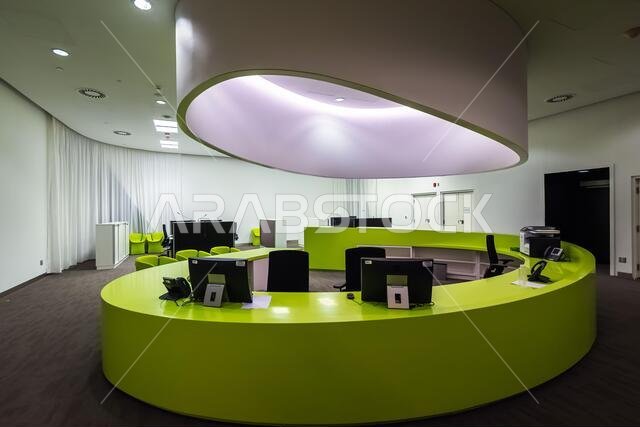 Inside of King Abdulaziz Center for World Culture (Ithra) City :Dammam, Country : Saudi Arabia. January 31 2020.