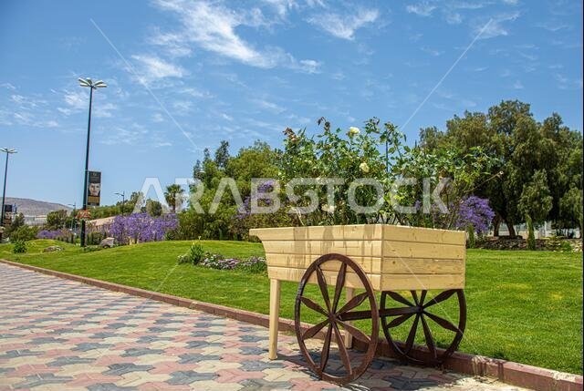 Abha, Saudi Arabia – April 1st 2021: Art Street