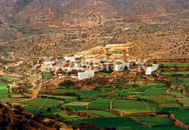 Nr Abha Saudi Arabia Valley In Hajaz Mountains