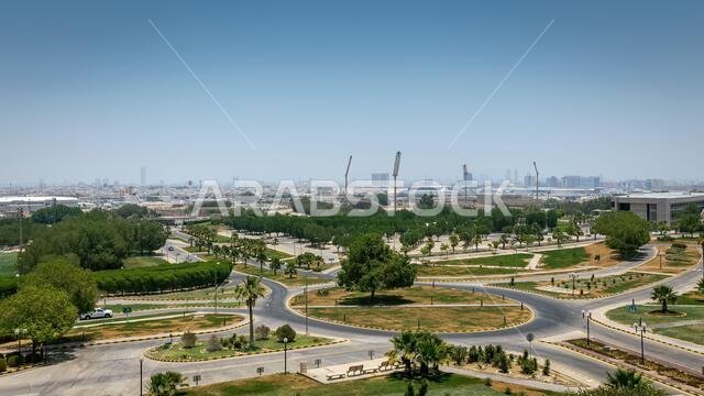Aerial view of Dhahran City- Saudi Arabia.