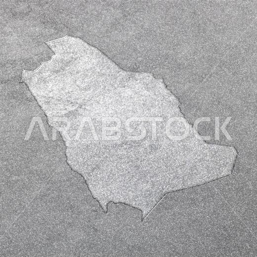 Map of Saudi Arabia, silver background, map background