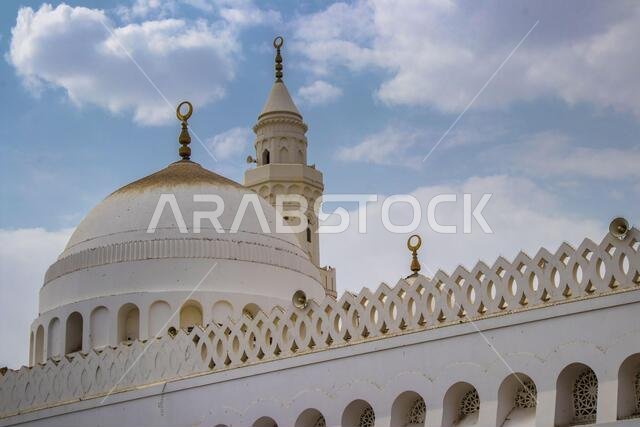 Giblatain Mosque, one of popular Mosque in Medina city, Saudi Arabia. Masjid Qiblatain