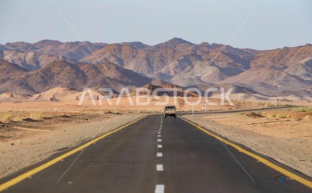 طريق صحراوي في المملكة العربية السعودية