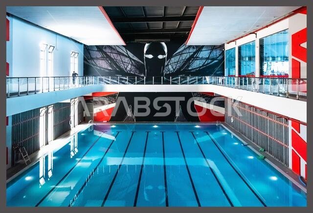 Swimming Pool - cropped - framed