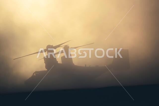 210620-M-JU875-1001 تبوك، المملكة العربية السعودية (20 يونيو 2021) - أقلعت طائرة من طراز MV-22B Osprey ذات المراوح القابلة للإمالة، تابعة لوحدة المشاة البحرية الرابعة والعشرين (MEU)، لتنفيذ عمليات إنزال مظلي خلال تدريب قتالي برمائي مسرحي (TACR) في تبوك، المملكة العربية السعودية، في 20 يونيو. يدمج هذا التدريب أصول البحرية الأمريكية ومشاة البحرية الأمريكية لممارسة مجموعة من القدرات القتالية الحيوية، سواء في البحر أو على البر. تنتشر وحدة المشاة البحرية الرابعة والعشرون في منطقة عمليات الأسطول الخام
