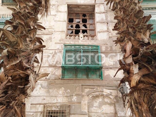 Old Arabian wooden house on the historical city in Al-balad, Jeddah