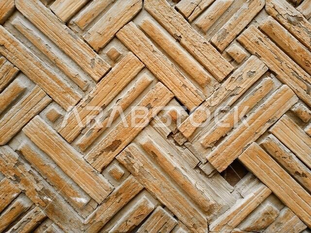 Old Arabian wooden house on the historical city in Al-balad, Jeddah