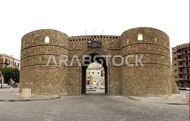 Old Arabian wooden house on the historical city in Al-balad, Jeddah