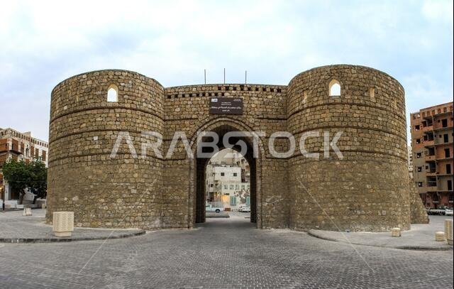 Old Arabian wooden house on the historical city in Al-balad, Jeddah